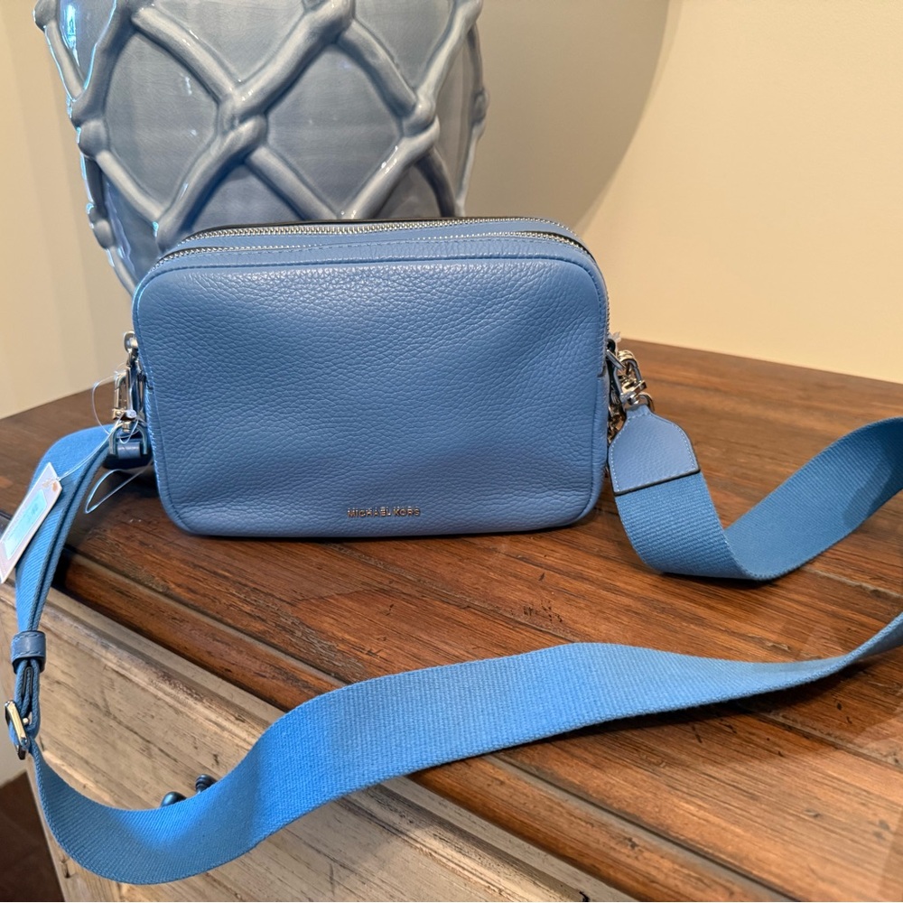 Michael Kors Camera Pebbled Leather Crossbody Bag